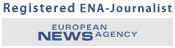 Autoren- und Journalisten-Siegel von European News Agency - Nachrichten- und Pressedienst Autoren- und Journalisten-Siegel von European News Agency - Nachrichten- und Pressedienst